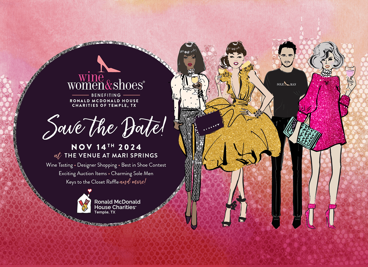 Wine, Women and Shoes - Event to Support the Ronald McDonald House of Temple Texas