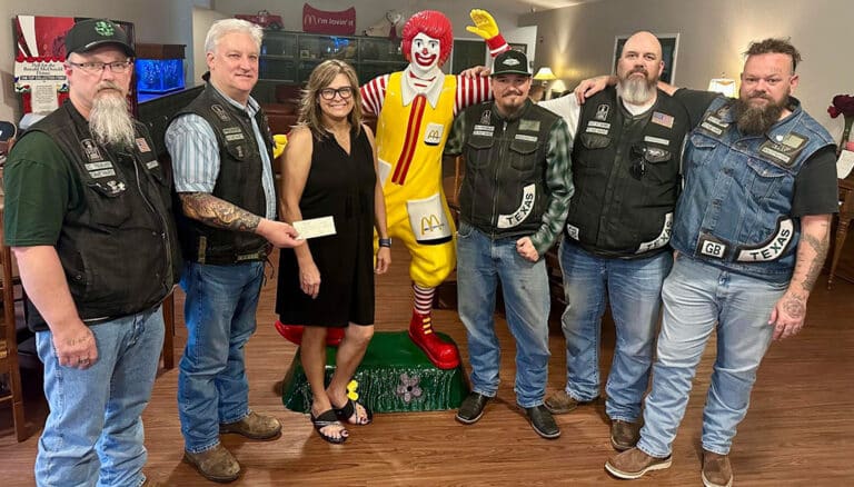 Image of gifts donated to the Ronald McDonald House of Temple, Texas